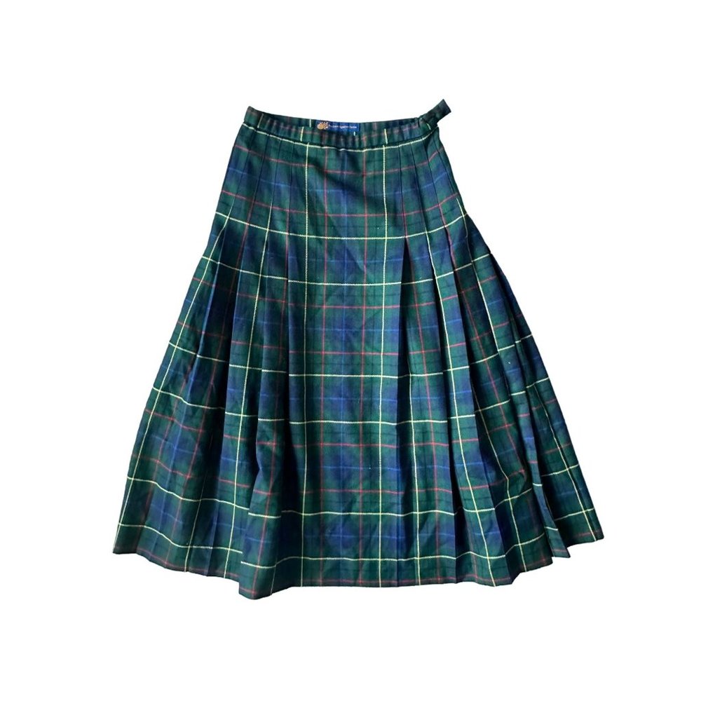 PENDLETON Signature Tartan 100% Virgin Wool Skirt Size 8